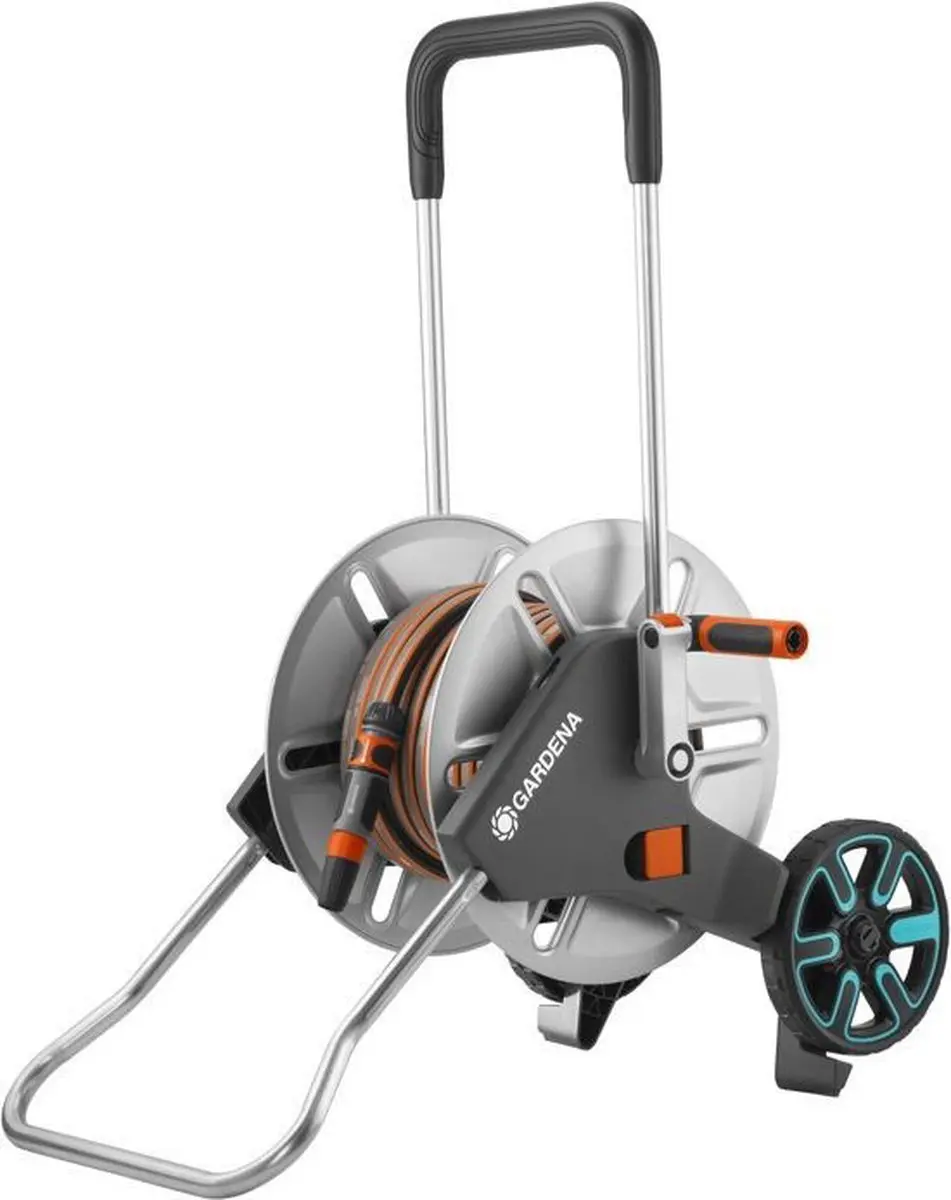 Gardena CleverRoll M Metal Slangenwagen 20m - Zilver