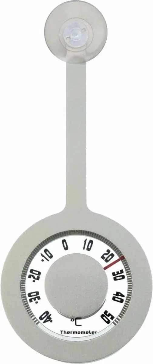 Nature Buitenthermometer Hangend Grijs