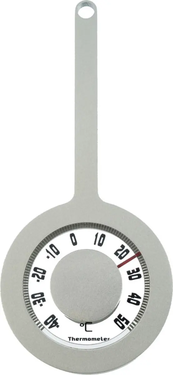 Nature Buitenthermometer Hangend Grijs