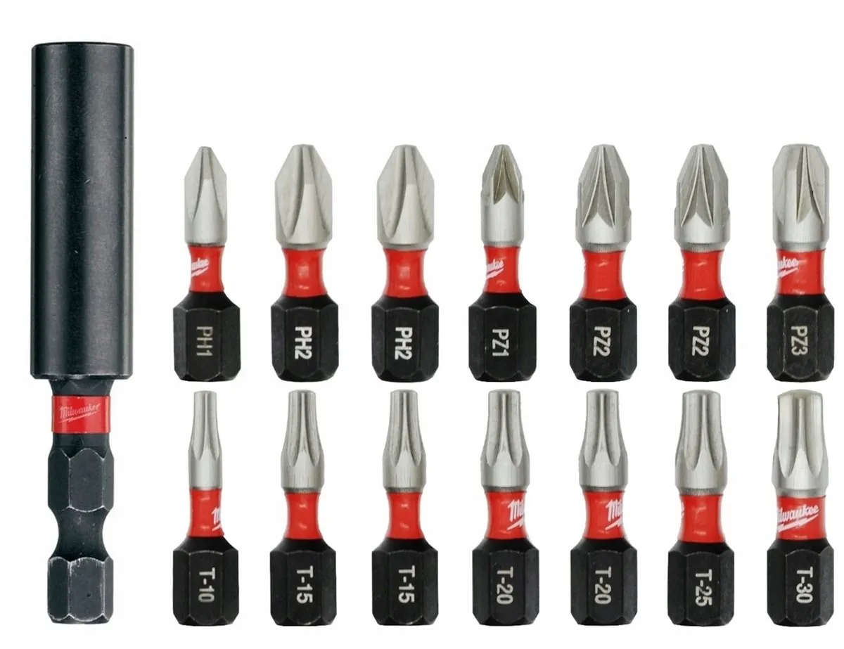 Milwaukee 14-delige Bitset - Magnetische Houder
