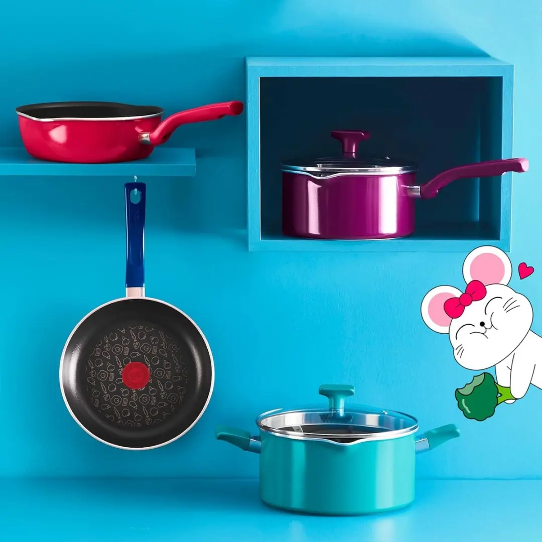 Tefal Chefclub Koekenpan 24cm + Hakmolen + Pizzaplaat