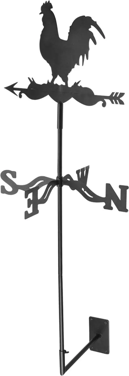 Esschert Design Windvaan Haan - Metaal - Zwart