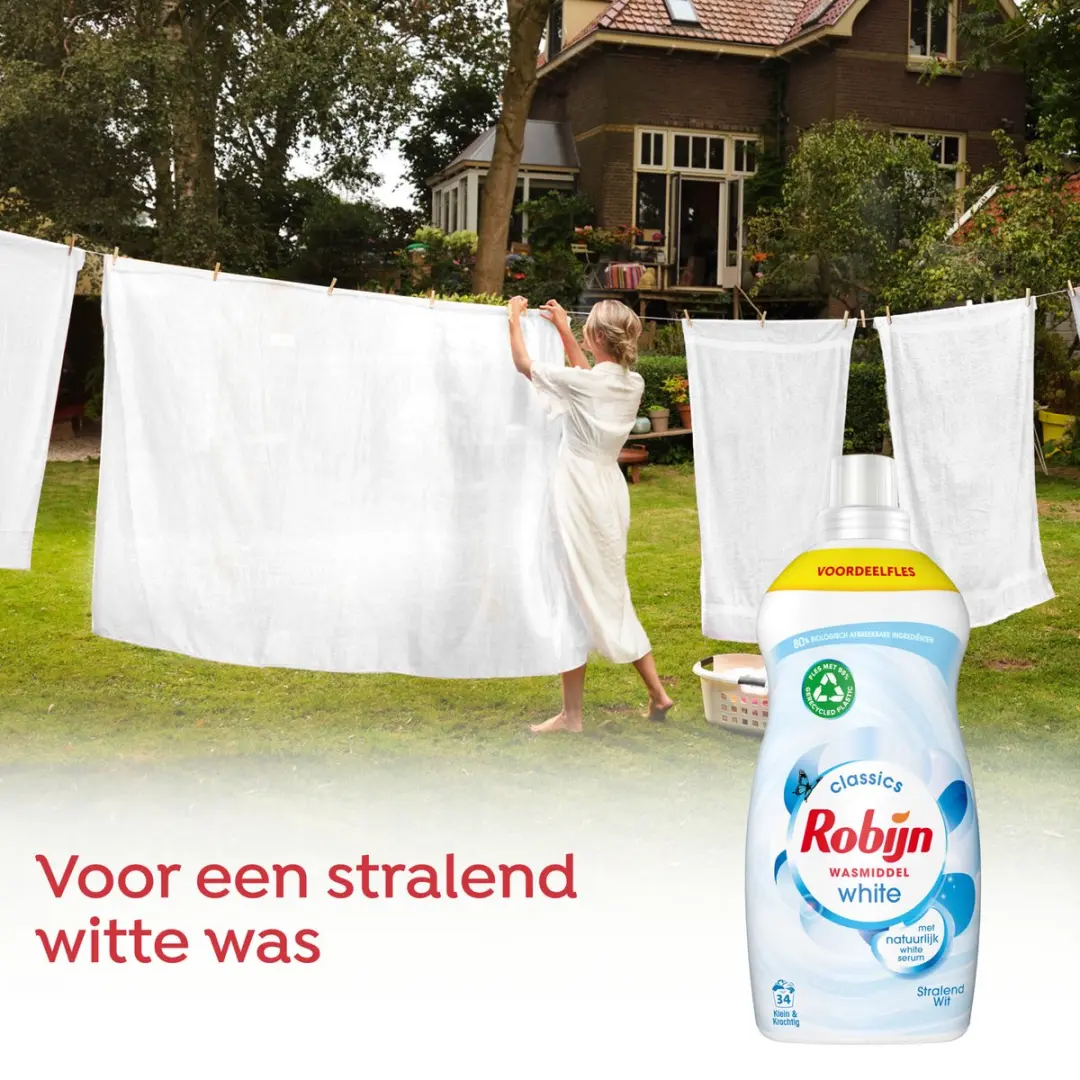 Robijn Classics Stralend Wit Vloeibaar Wasmiddel 34 Wasbeurten