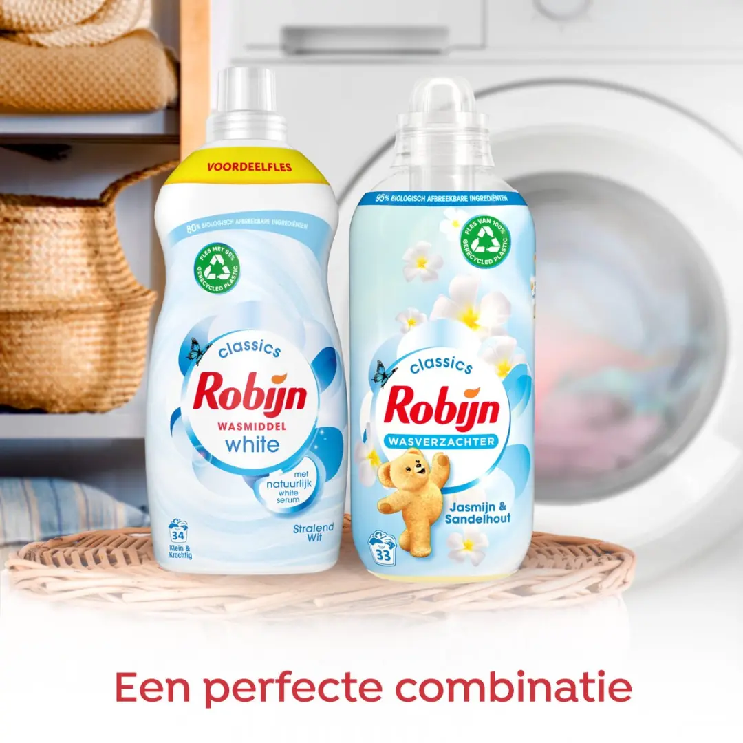 Robijn Classics Stralend Wit Vloeibaar Wasmiddel 34 Wasbeurten