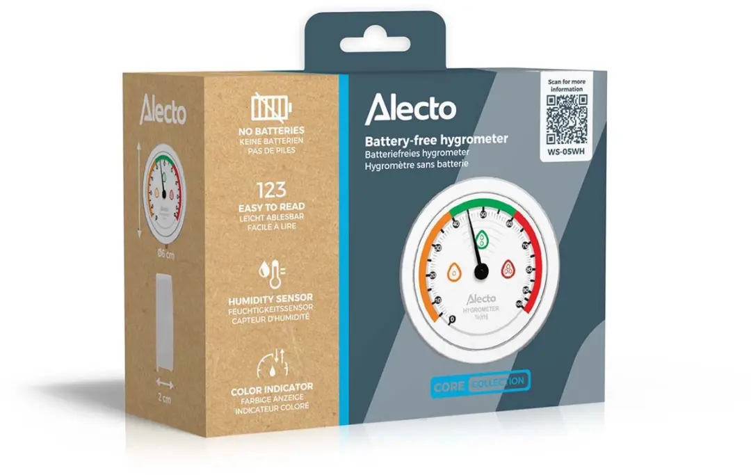Alecto WS-05WH Analoge Hygrometer - Wit