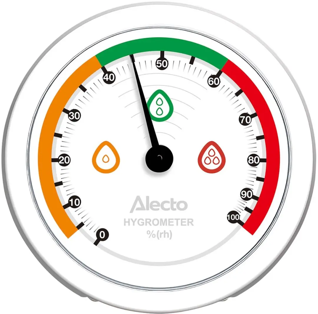 Alecto WS-05WH Analoge Hygrometer - Wit