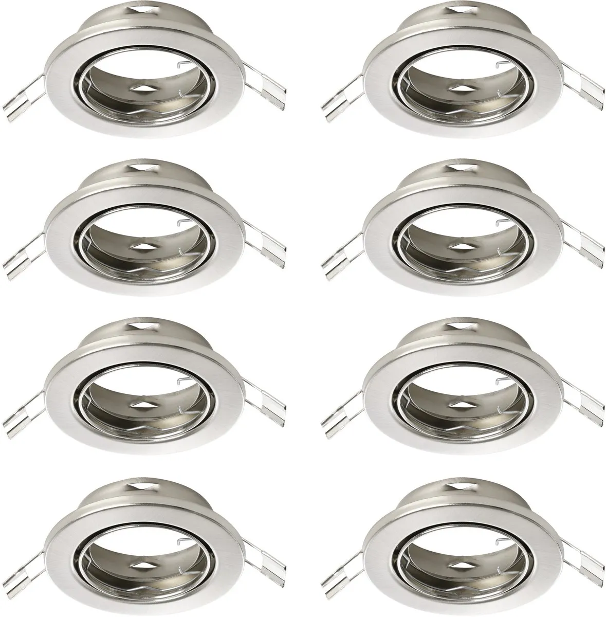 Eglo Agulo Inbouwspot GU10 - 10 Stuks - Ø86mm - Nikkelmat - afbeelding 6 van 6