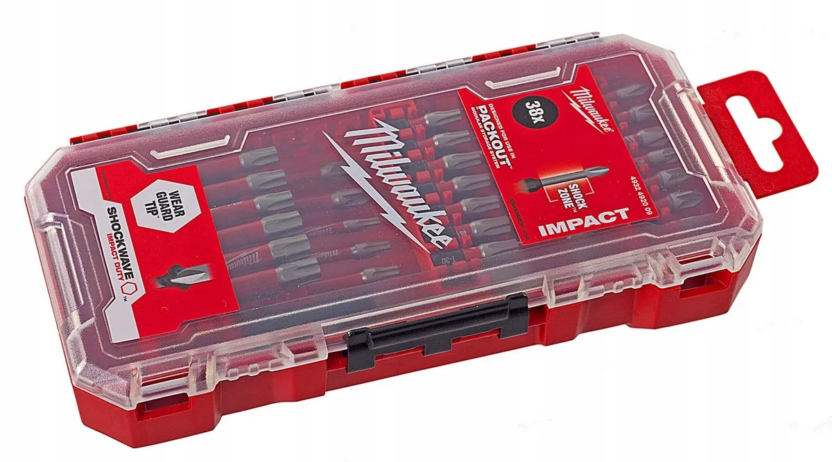 Milwaukee SHOCKWAVE Bitset 38-delig - Magnetische Houder