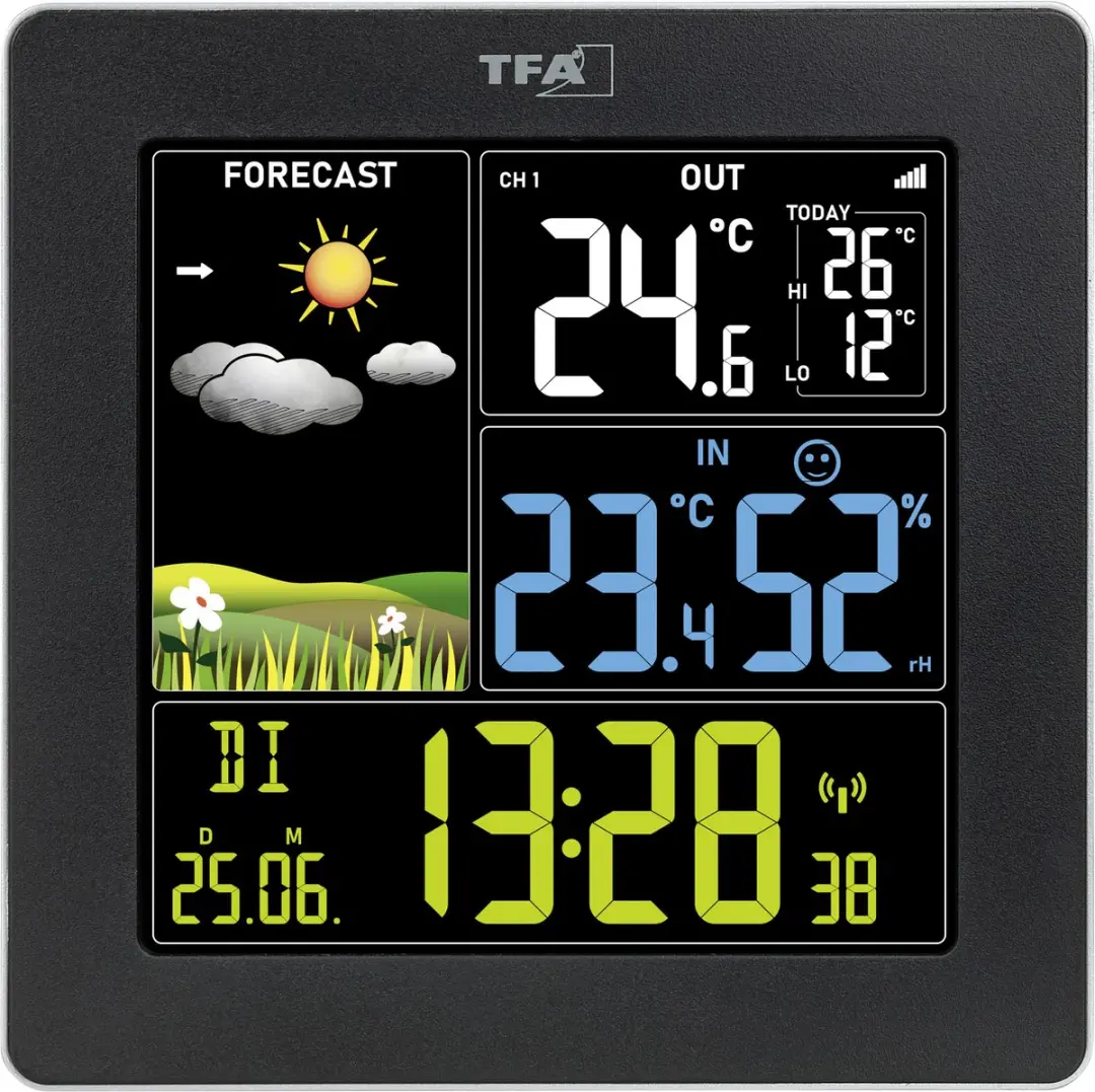 TFA Dostmann SUN 2 35.1174.01 Draadloos Weerstation - Zwart