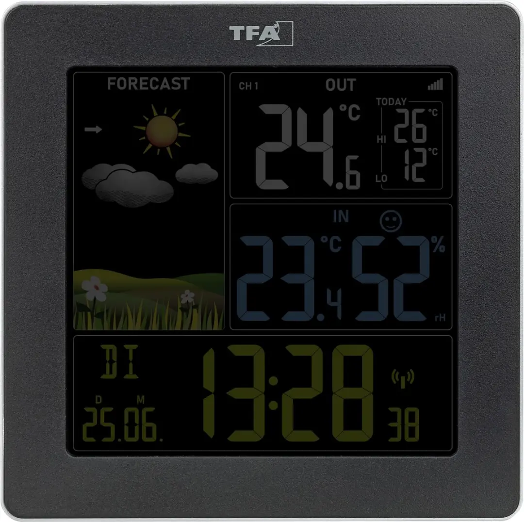 TFA Dostmann SUN 2 35.1174.01 Draadloos Weerstation - Zwart