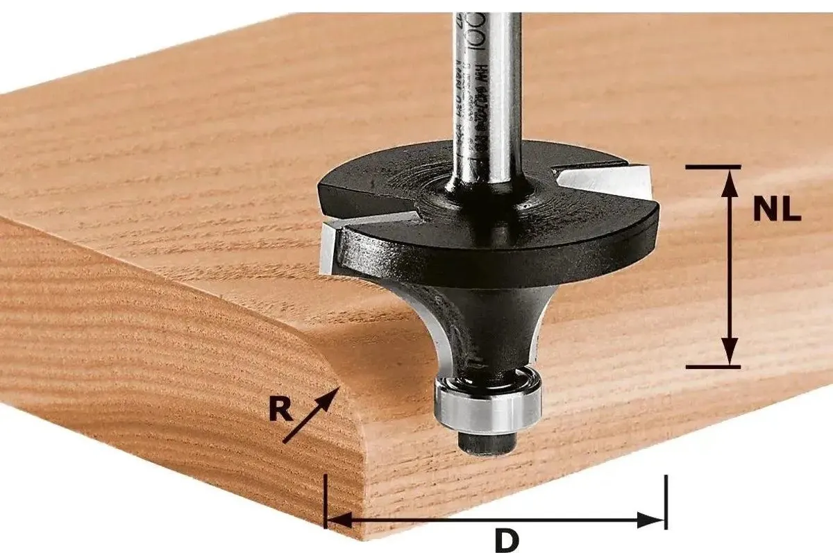 Festool HW Afrondfrees 491013 - 8mm - Hout