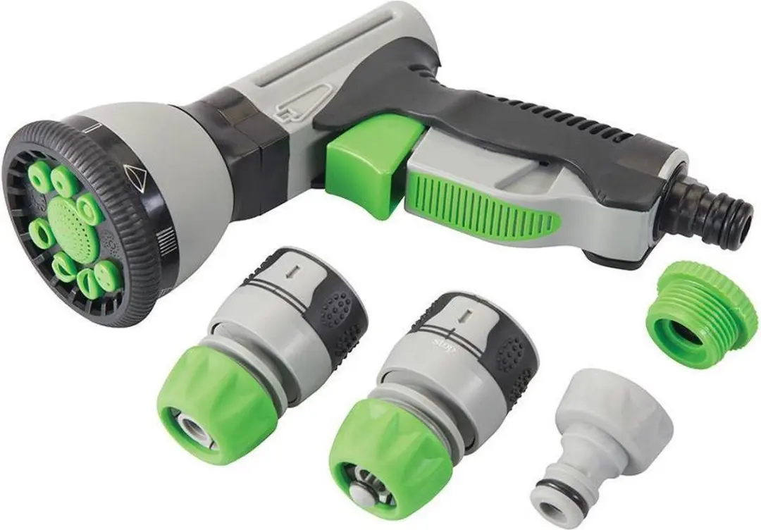 Silverline Sproeiset 9-delig - Softgrip handvat