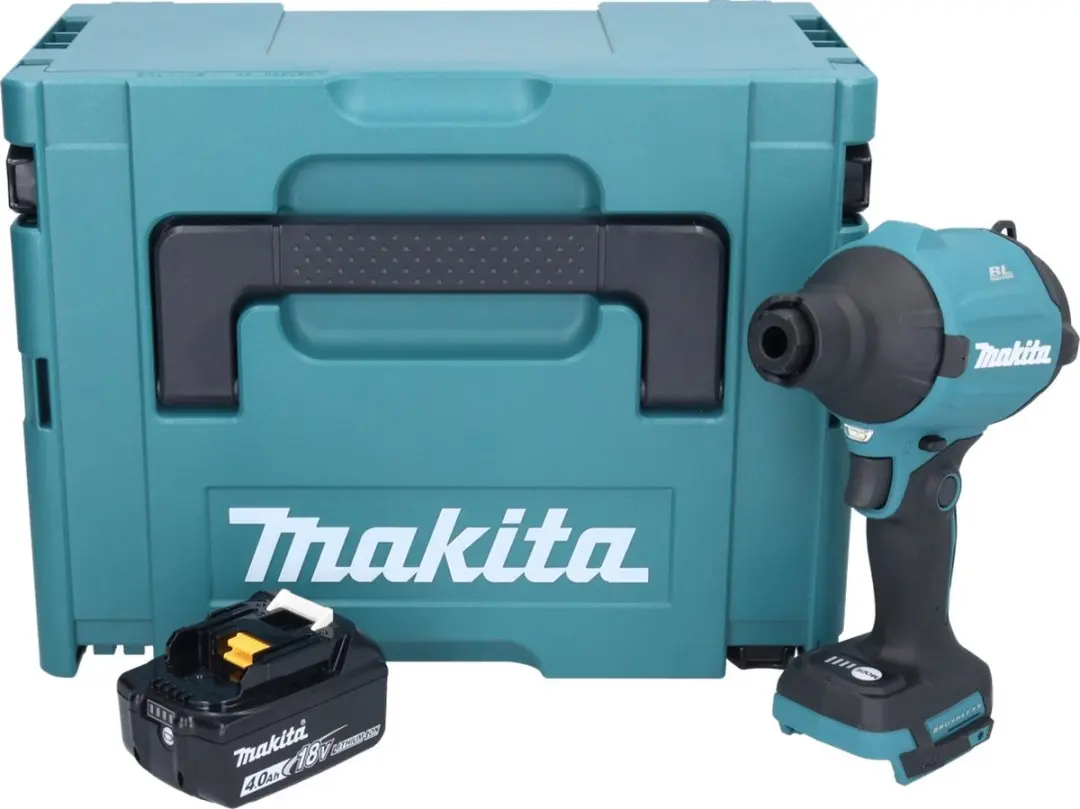 Makita DAS 180 M1J Accu-Bladblazer 18V - 4 standen - 1.1 km/h