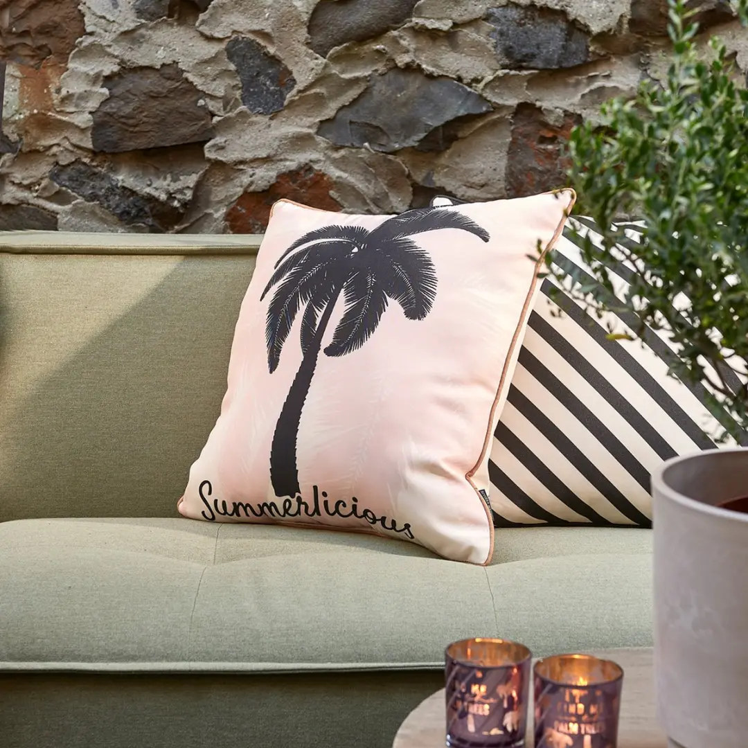Riviera Maison Pretty Palm Pillow Kussenvulling 50x50cm - Wit
