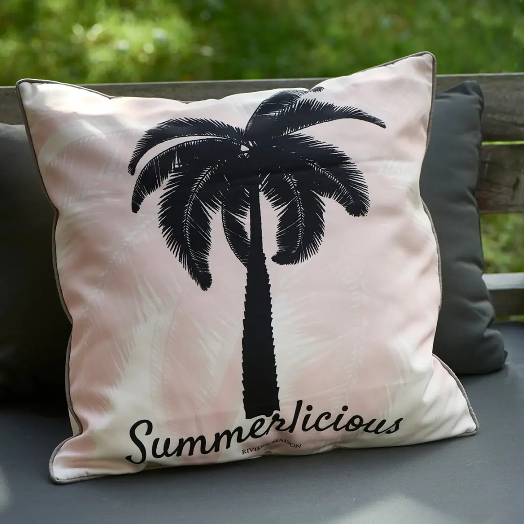Riviera Maison Pretty Palm Pillow Kussenvulling 50x50cm - Wit