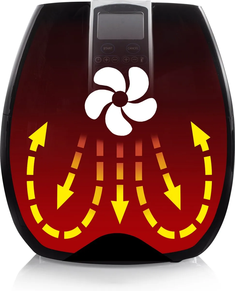 Princess Digitale Airfryer XL 182020 - 1500W - 3.2L - 8 Programma's - Zwart