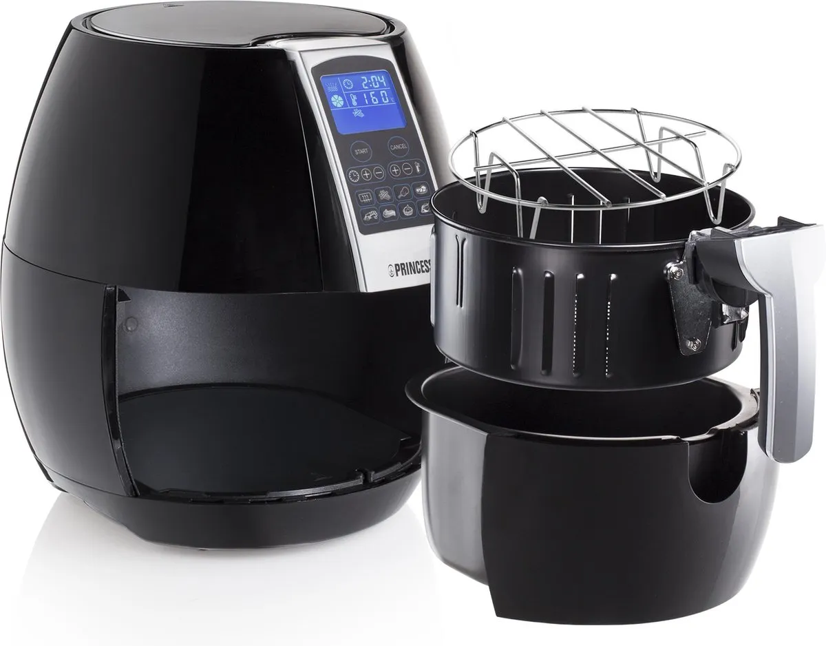 Princess Digitale Airfryer XL 182020 - 1500W - 3.2L - 8 Programma's - Zwart