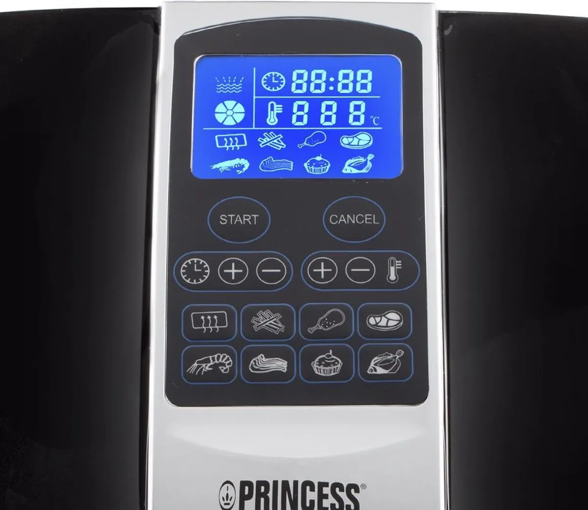 Princess Digitale Airfryer XL 182020 - 1500W - 3.2L - 8 Programma's - Zwart
