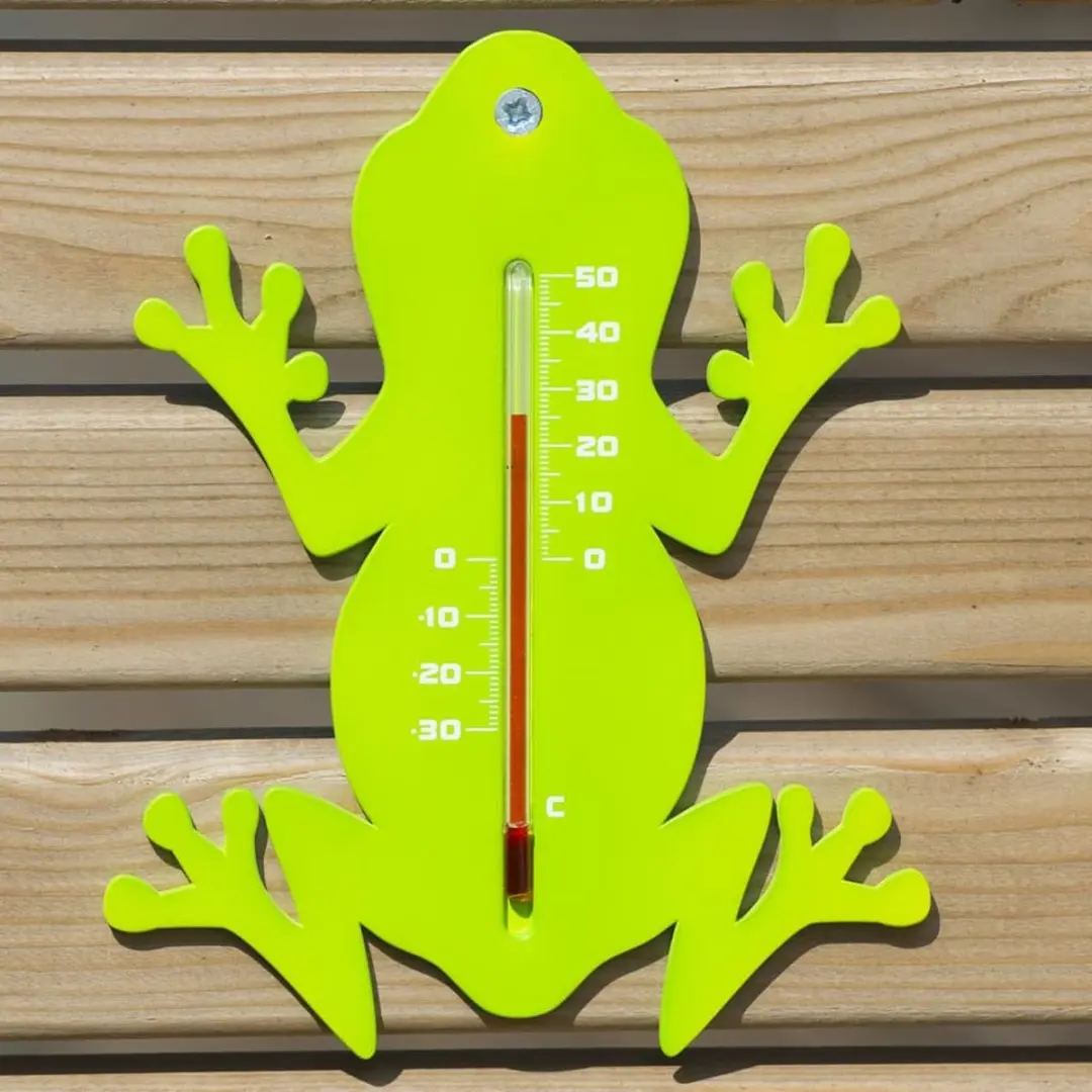Nature Wandthermometer Kikker - Groen