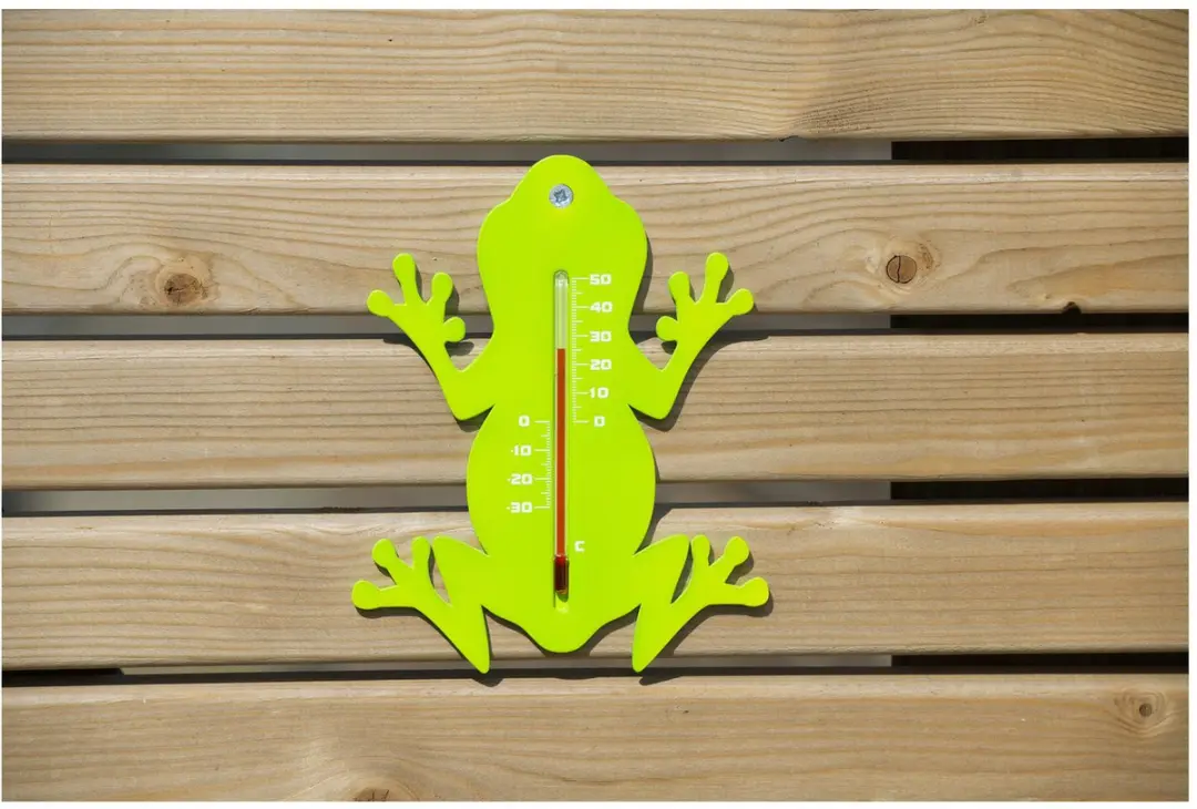 Nature Wandthermometer Kikker - Groen