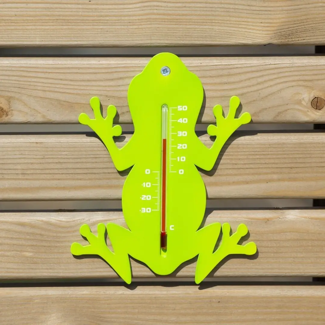Nature Wandthermometer Kikker - Groen