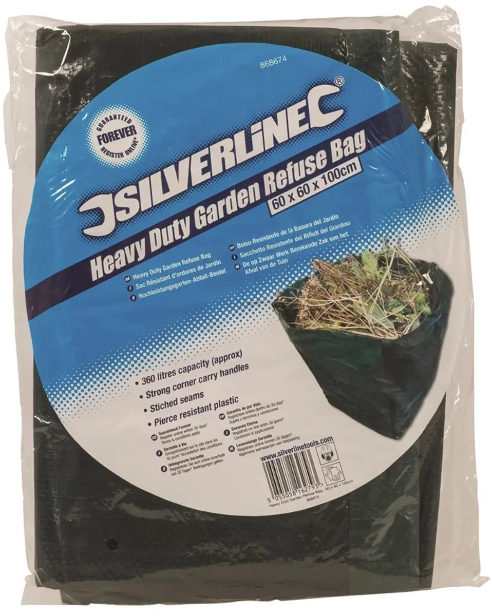Silverline Grote Tuinafvalzak 360L - Scheurbestendig - afbeelding 6 van 6
