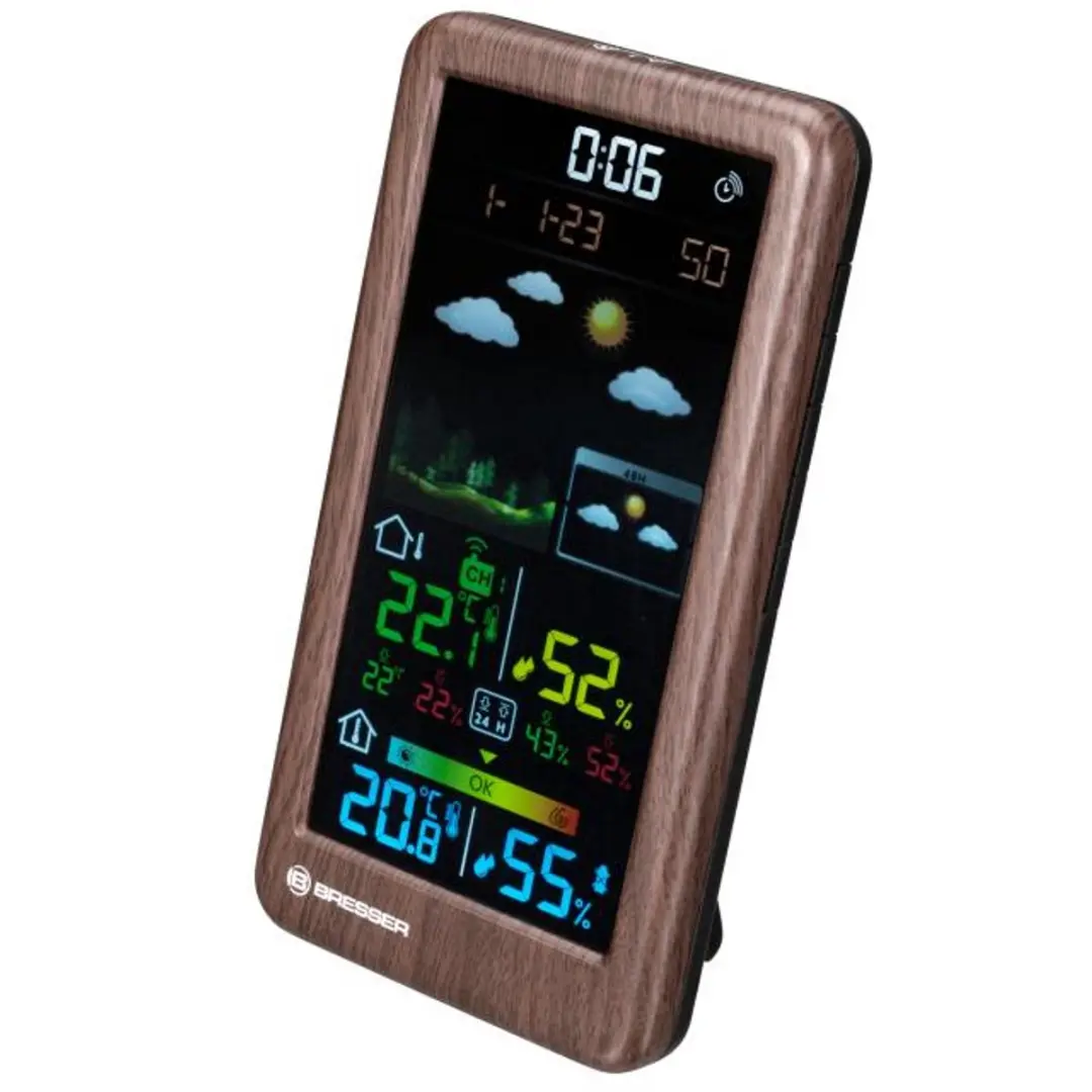Bresser Neomeo V Weerstation - Draadloos Houtlook