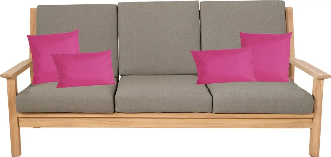 Anna's Collection Tuinkussens Set 4 Stuks - Fuchsia - Laag/Hoog