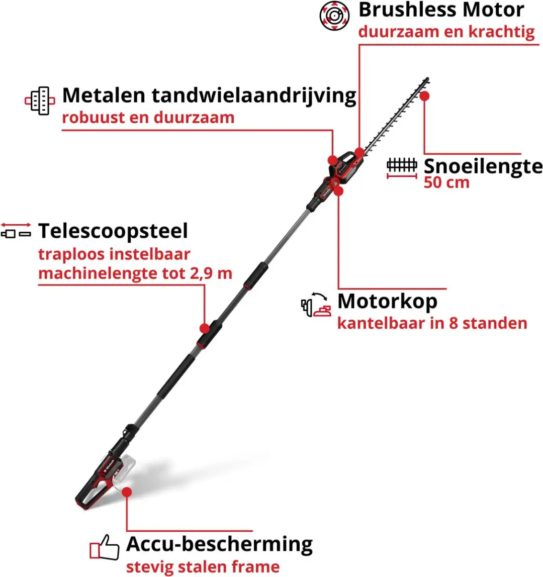Einhell Professional Accu Heggenschaar GP-HH 18/50 Li T BL Solo - 18V - 50cm