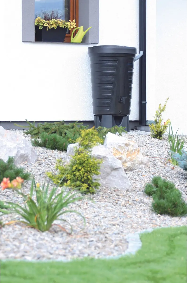 Prosperplast Regenwatertank 210L - Zwart - afbeelding 6 van 6