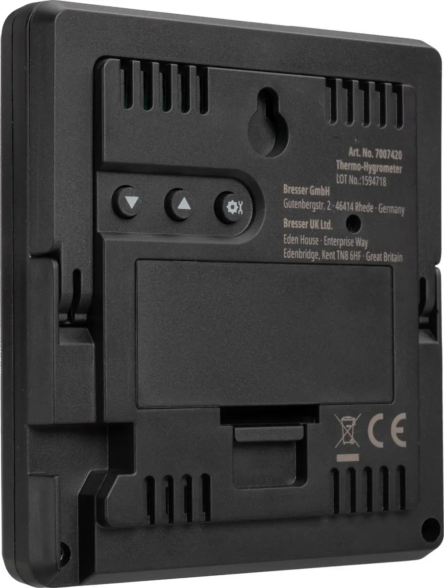 Bresser Thermo-Hygrometer - Schimmelalarm - Zwart