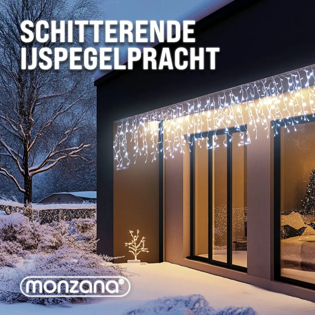 Monzana Lichtsnoer 400 LED 15m - Koel wit - afbeelding 6 van 6