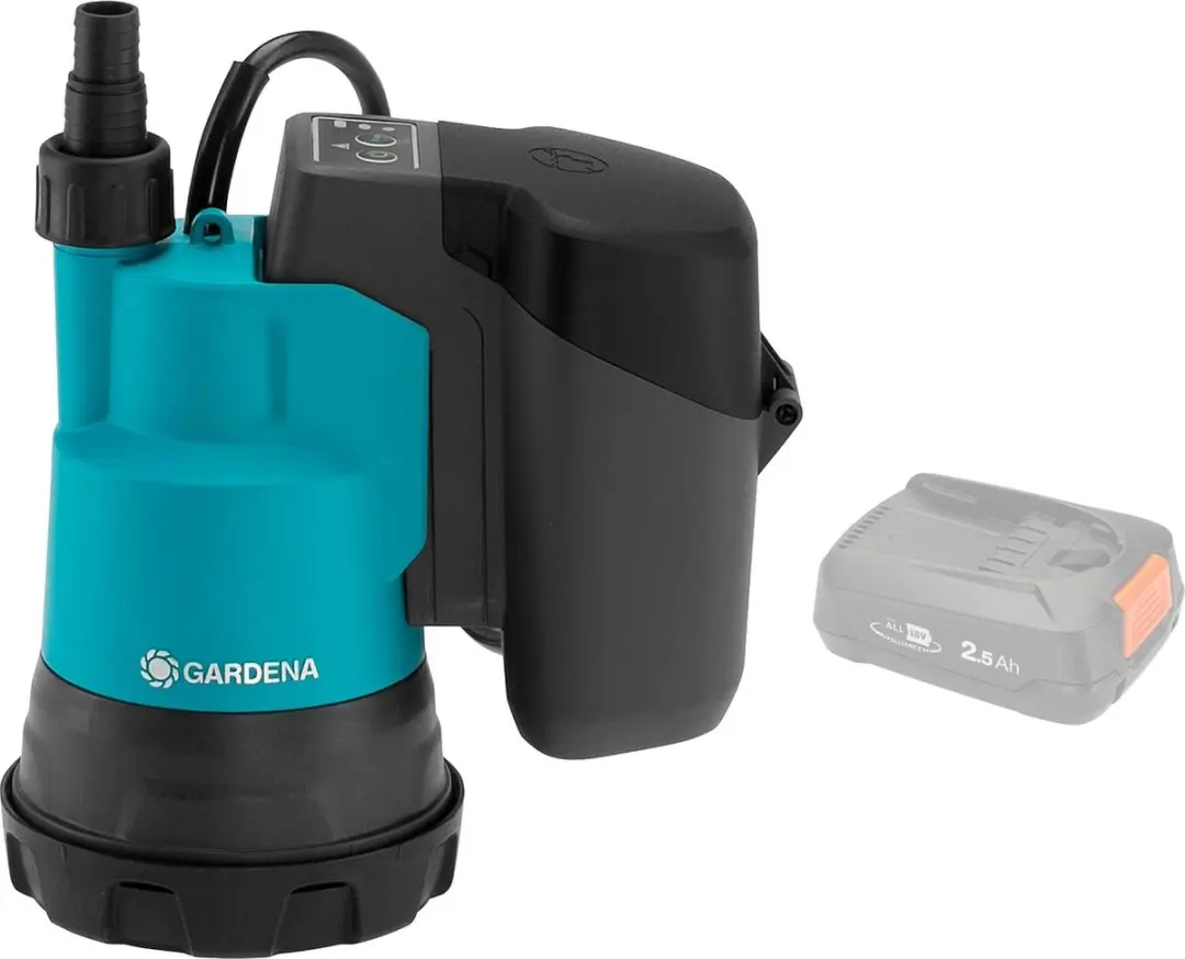 Gardena Accu Dompelpomp 2000/2 Clear 18V