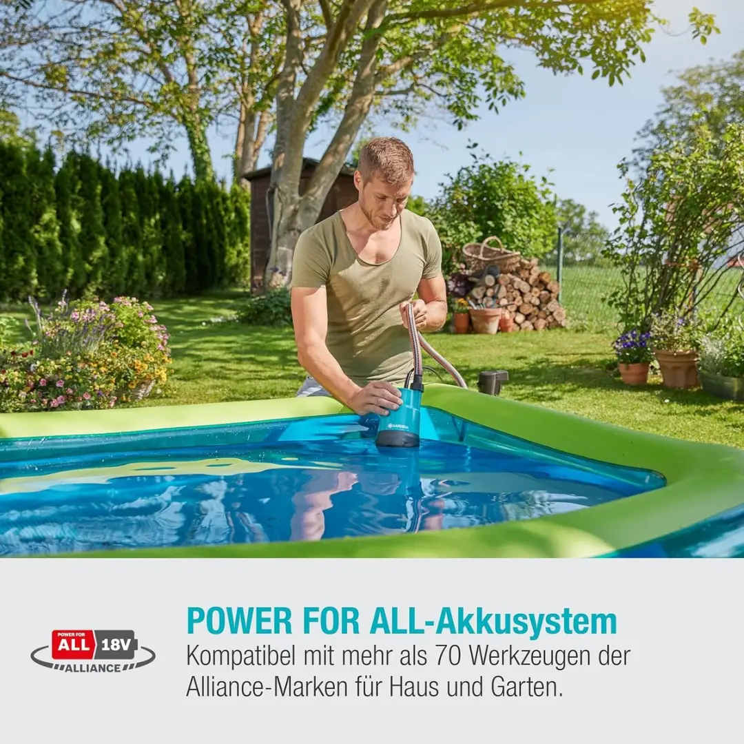 Gardena Accu Dompelpomp 2000/2 Clear 18V