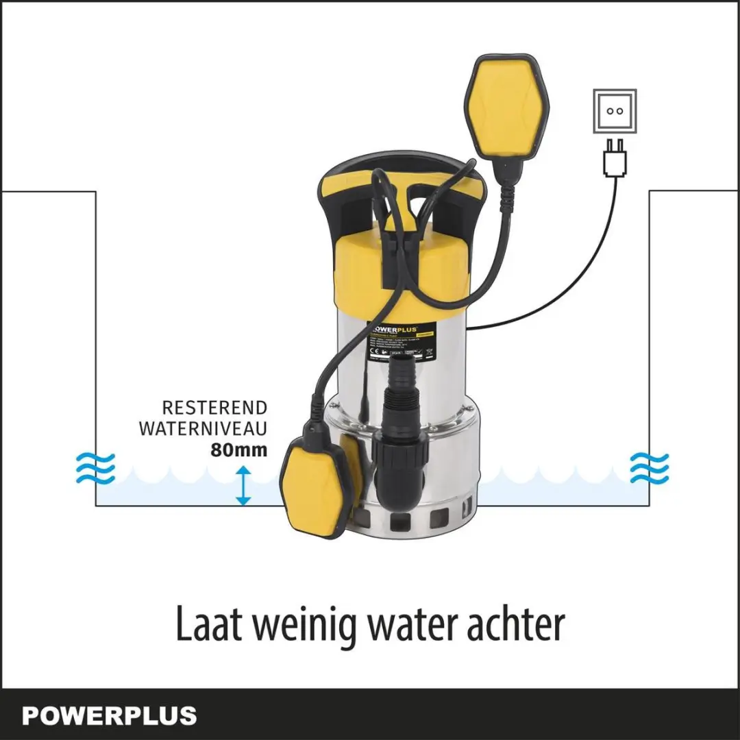 Powerplus POWXG9537 Dompelpomp 1100W - 15000 l/u