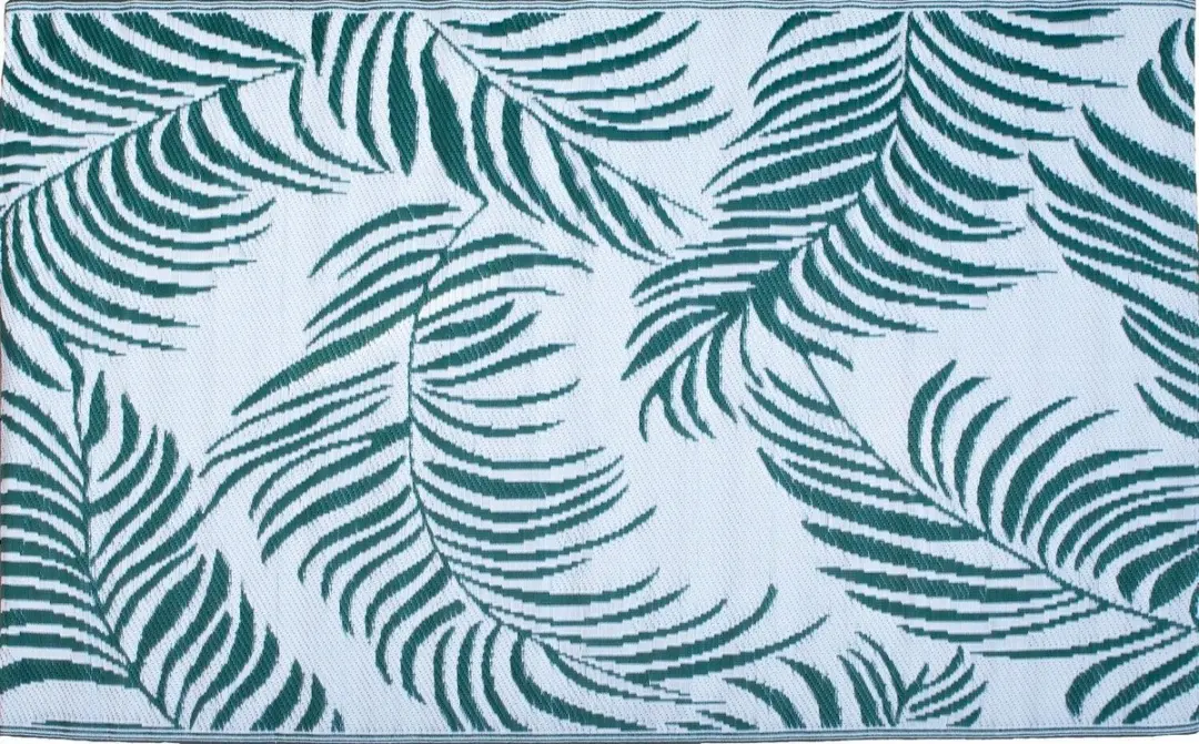 Anna's Collection Buitenkleed Groen/Wit 118x180cm