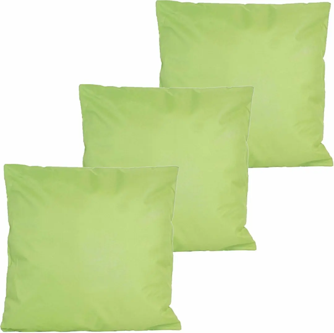 Anna's Collection Buitenkussens 3x Groen 60x60cm
