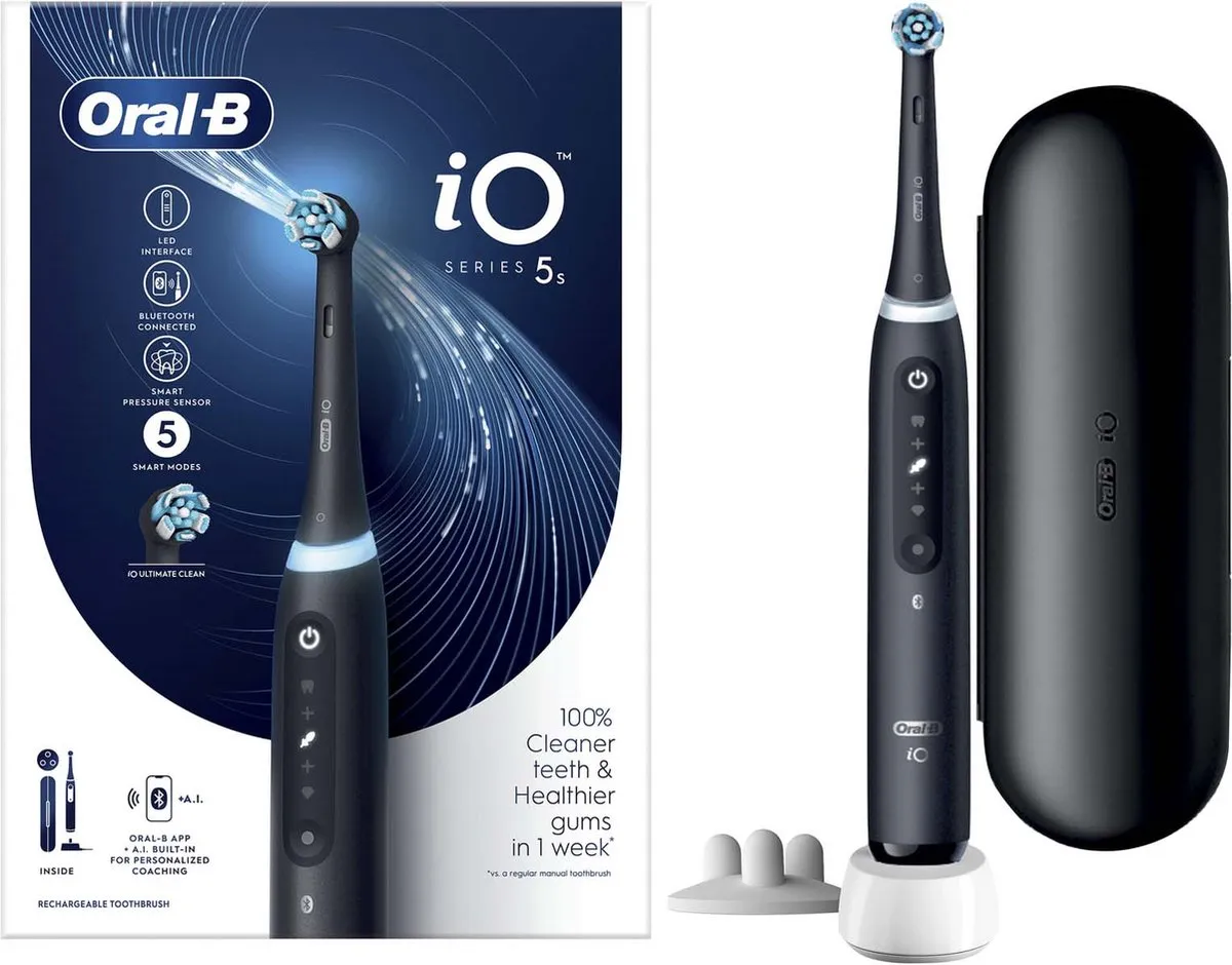 Oral-B iO 5S Elektrische Tandenborstel - Zwart