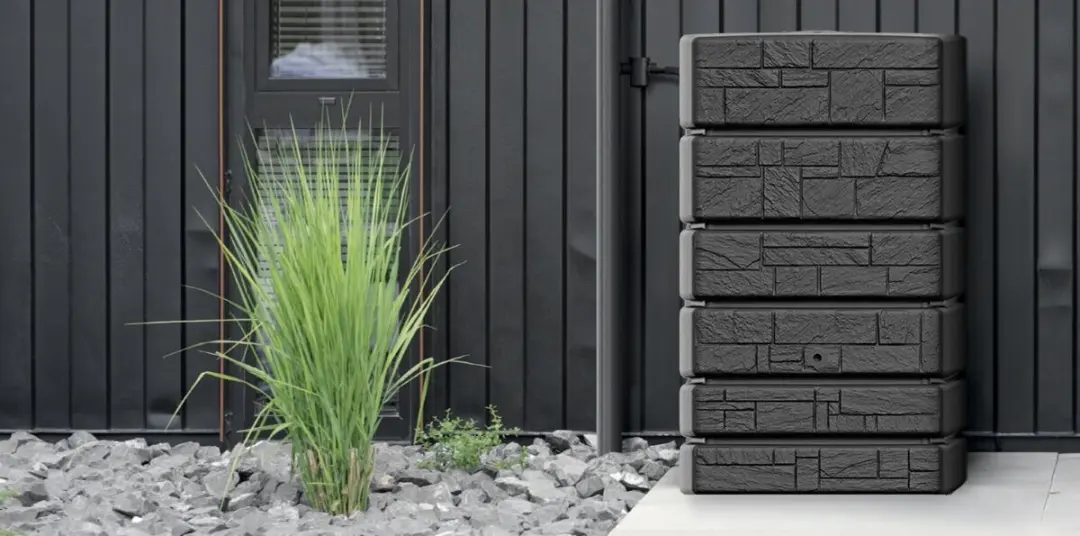 Prosperplast Regenton Stone Tower 500L - Antraciet