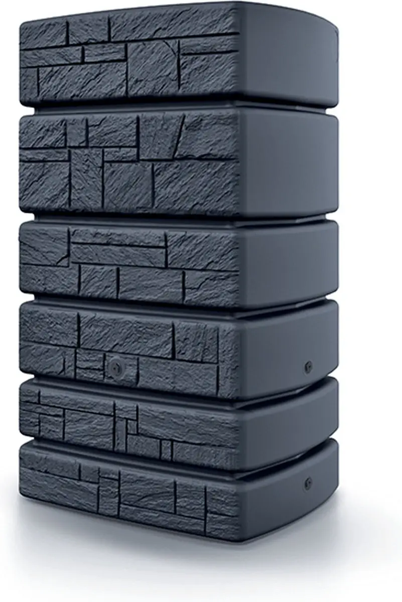 Prosperplast Regenton Stone Tower 500L - Antraciet