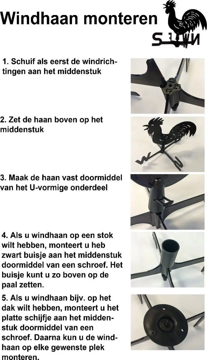 Talen Tools Windhaan Windwijzer - Meerkleurig