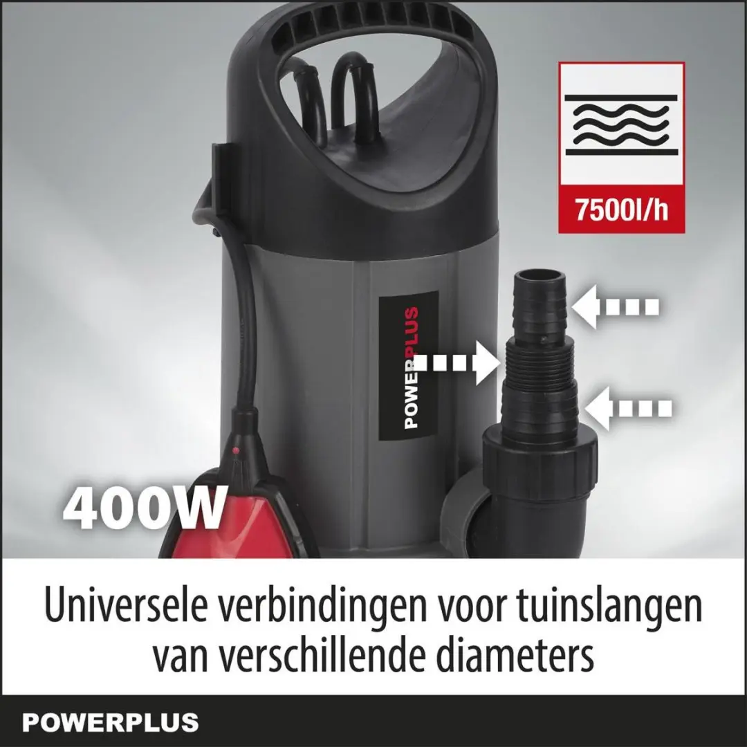 Powerplus Dompelpomp POWEW67904 400W - 7500 l/u