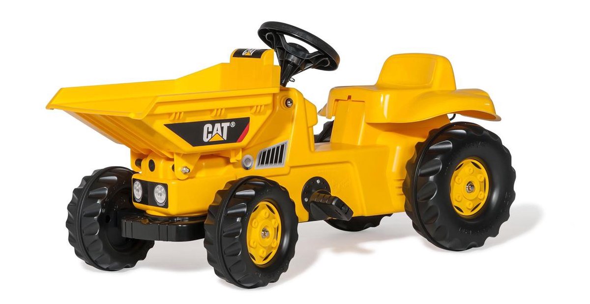 Rolly Toys RollyDumperKid CAT - Traptractor met Kiepbak