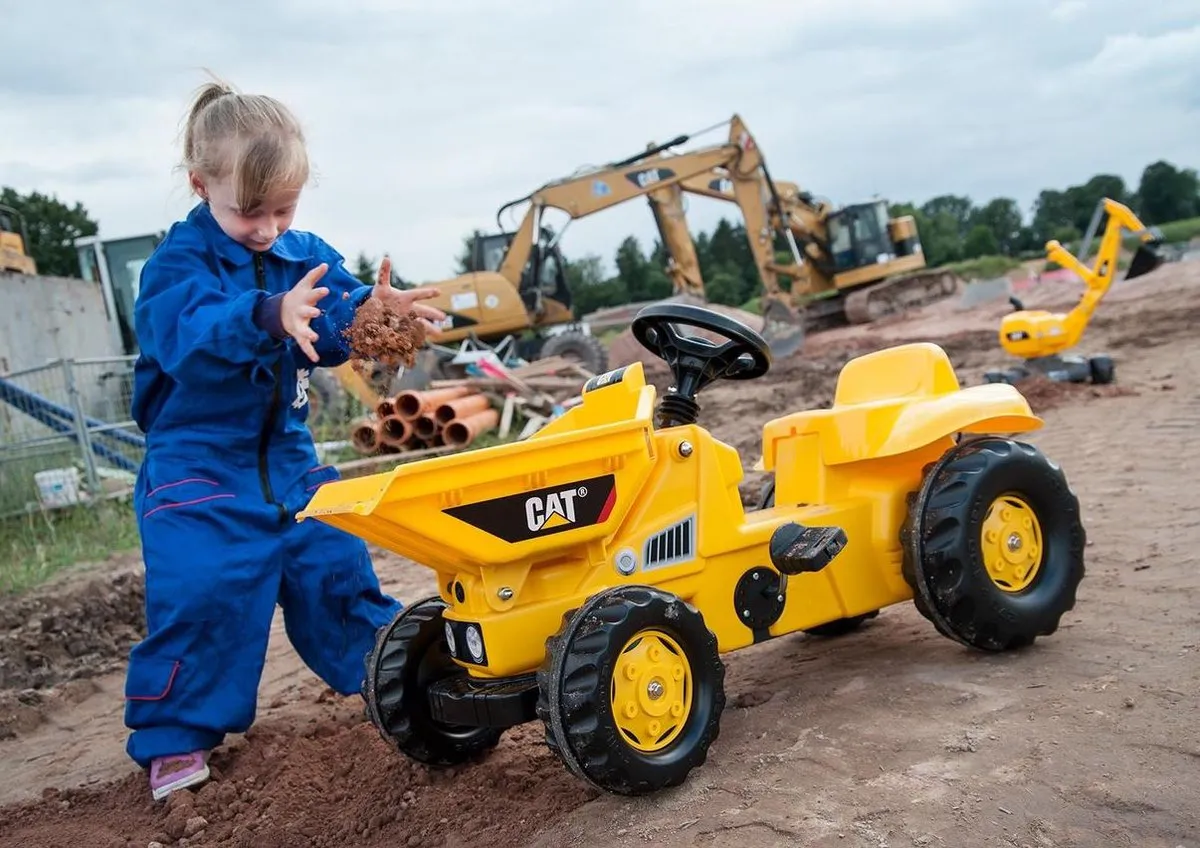 Rolly Toys RollyDumperKid CAT Traptractor - Geel