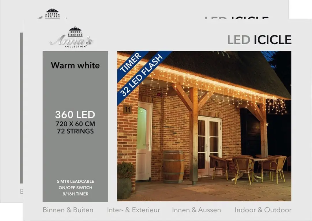Anna's Collection IJspegelverlichting 360 LED