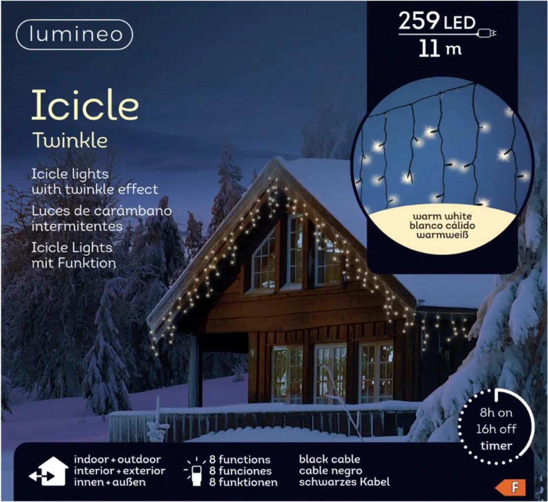 Lumineo IJspegelverlichting 2x - 259 LED - 1100cm - Warm wit