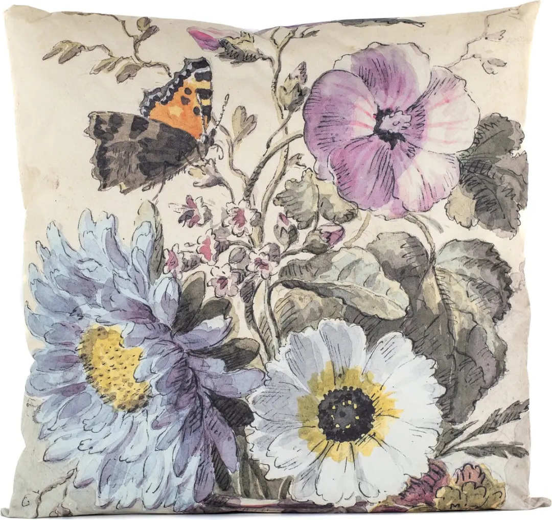 Anna's Collection Buitenkussen Bloem 60x60cm