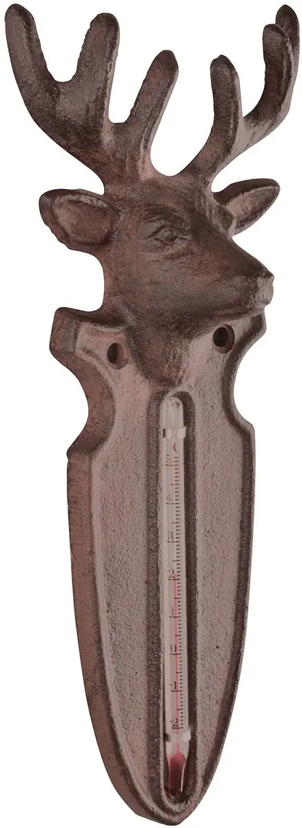 Esschert Design Hert Thermometer - Gietijzer - 9,4x4,5x22cm
