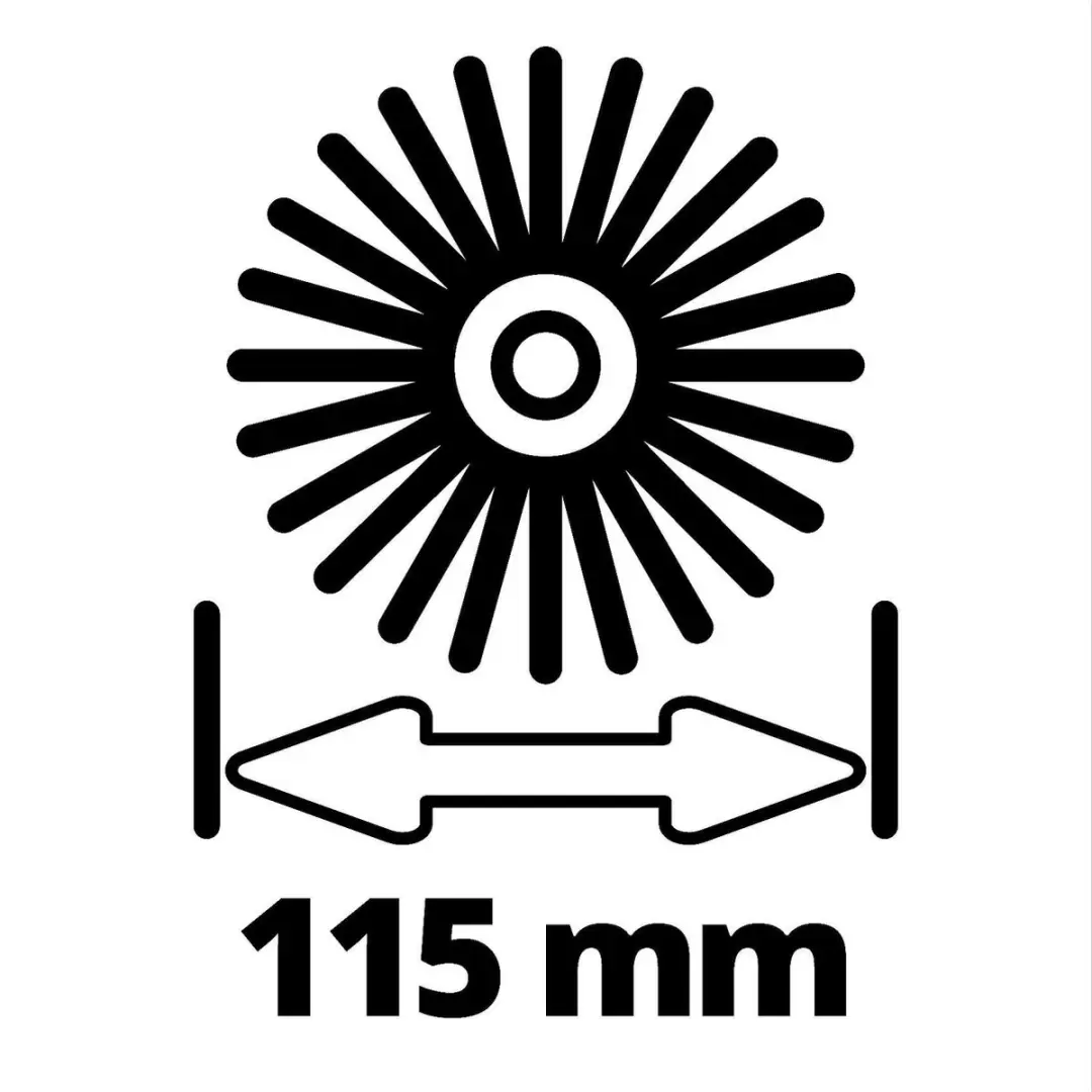 Einhell Picobella SOFT Borstelset 2-delig Ø115mm
