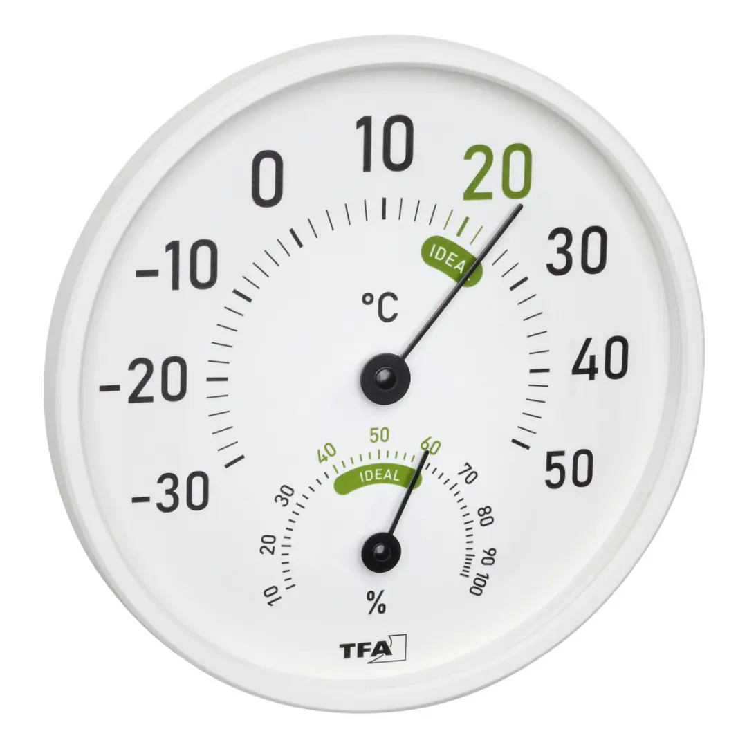 TFA Dostmann Thermo- en Hygrometer Wit